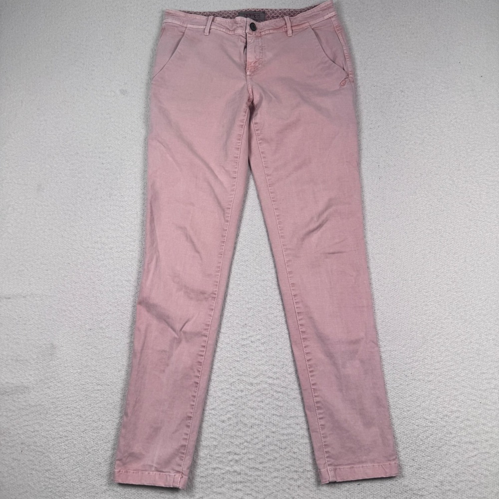 Gramicci Pants Womens 4/31‎ Skinny Slim Fit Chino Low Rise Light Pastel Pink